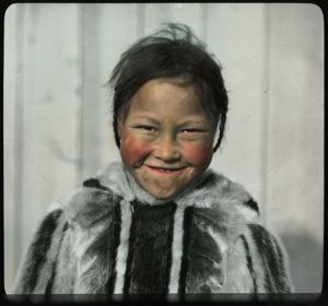 Image: Small [Inuk] Eskimo Girl of Baffin Land